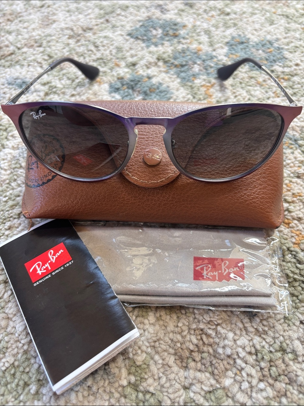 Ray-Ban Purple Gradient Aviator Sunglasses